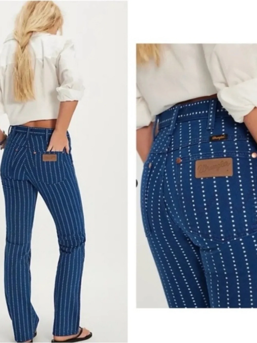 Anthropologie Wrangler Wrancer High-Rise Straight-Leg Jeans NWT - Picture 2 of 9